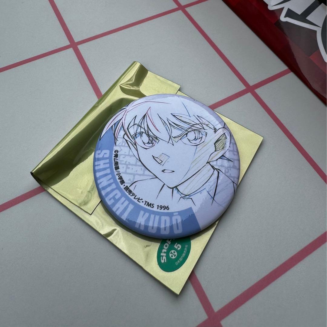 名探偵コナン展 原画缶バッジ 工藤新一 - メルカリ