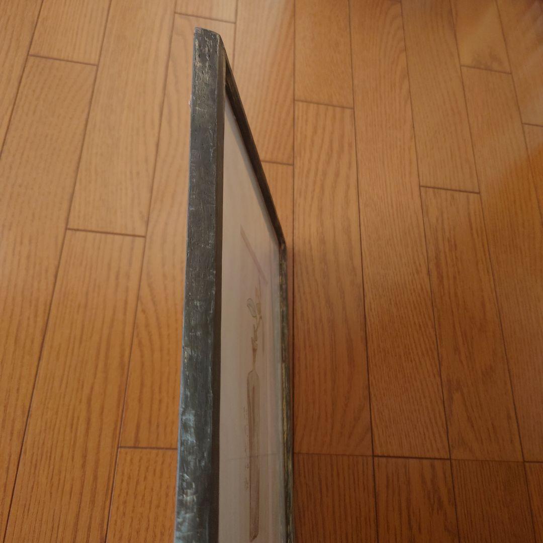 小野セツロー　額縁　恵文社個展にて。備前焼と椿のスケッチ