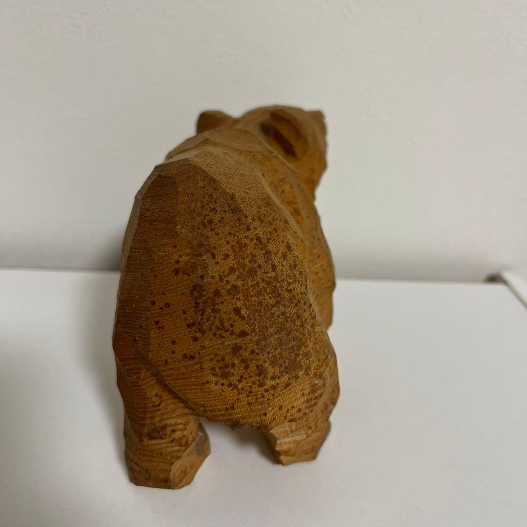 木彫りの熊① みきおさんのクマ 伊藤幹男 - メルカリ