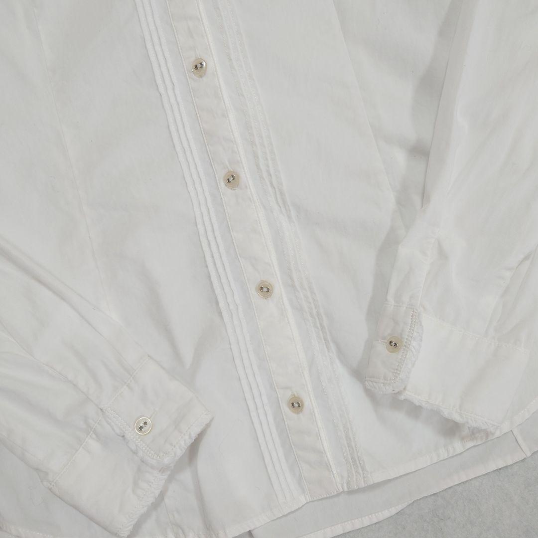 バーバリーブルーレーベル フリル ピンタック ホースロゴ刺繍 ブラウス