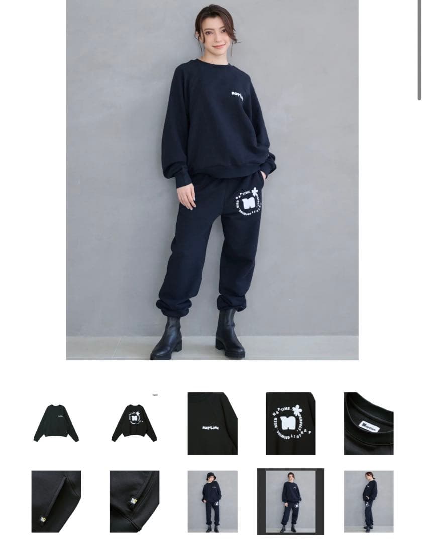 ナップタイム naptime. Nissy 西島隆弘 スウェット プルオーバー黒