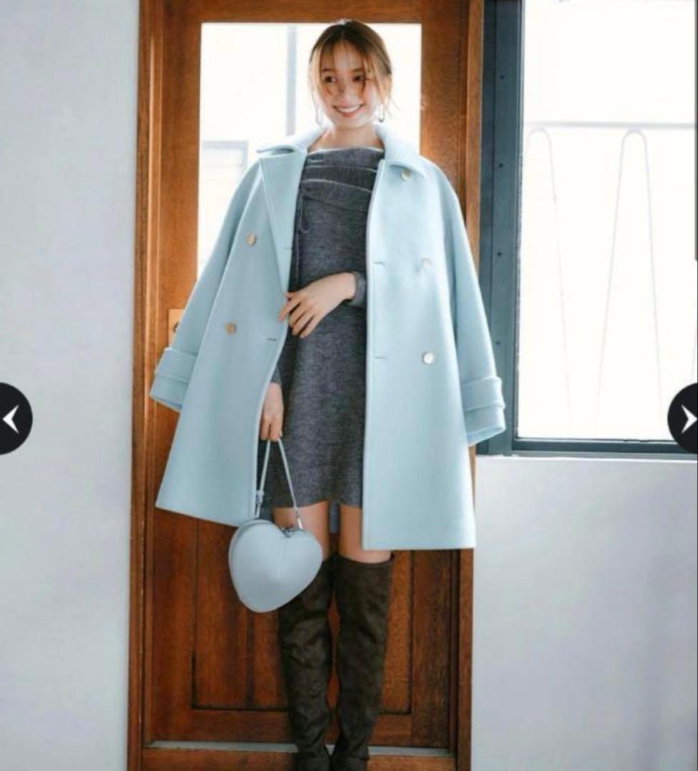 JUSGLITTY スタンダードPコート ブルーミント S - メルカリ