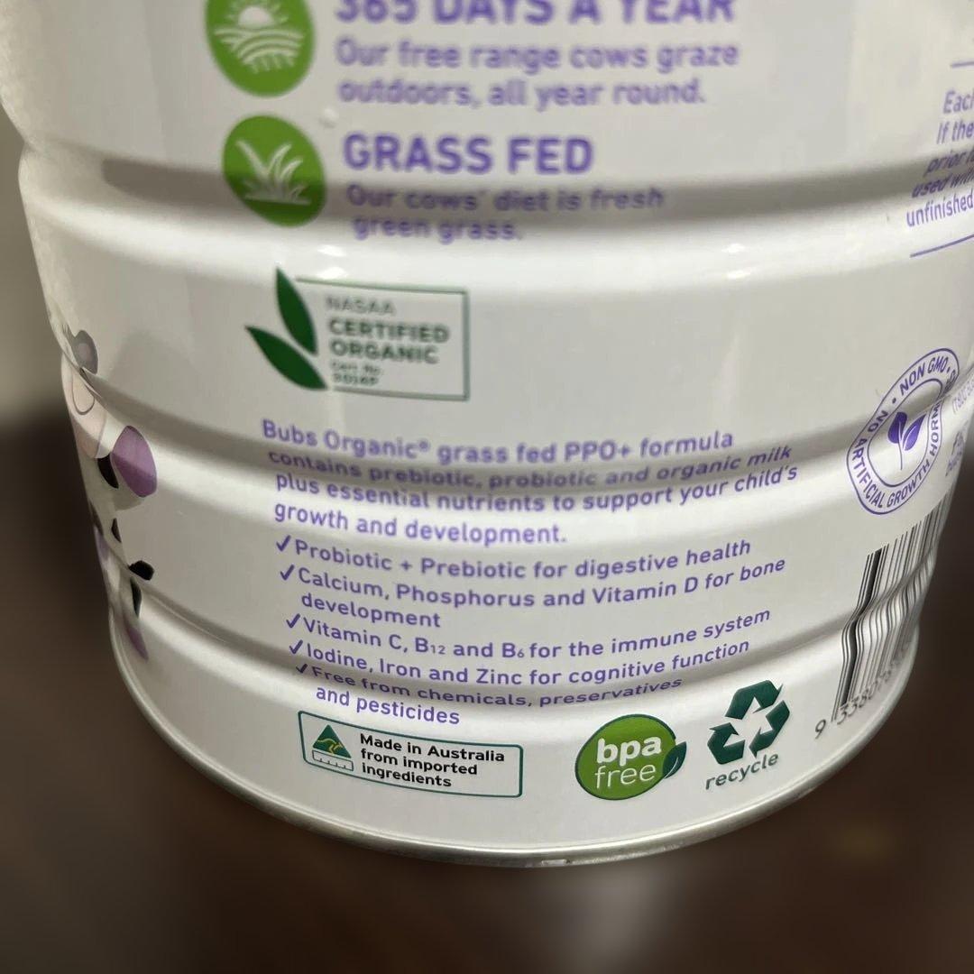 bubs organic オーガニック粉ミルク 2缶セット - メルカリ