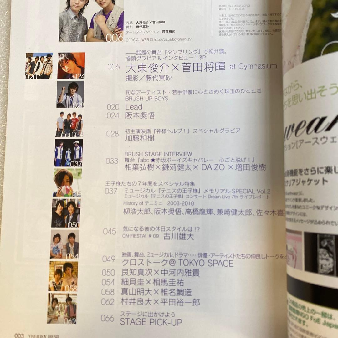 VISUALBOYBRUSHビジュアルボーイブラッシュ 2010年 9月 綾野剛 - メルカリ