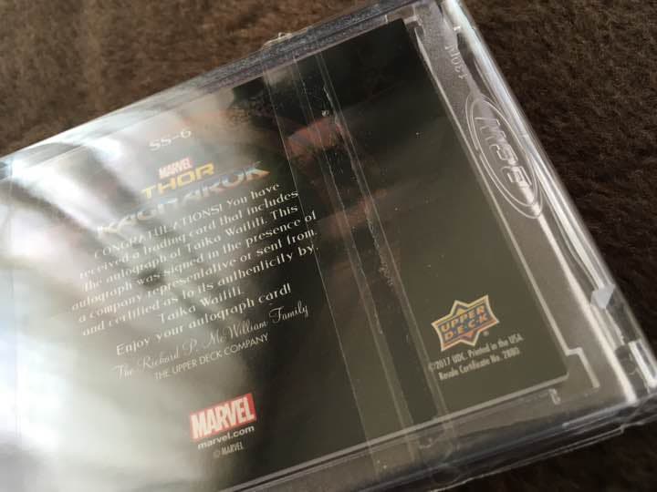 マイティー・ソー・バトルロイヤル KORG役 監督 直筆サインカード レア