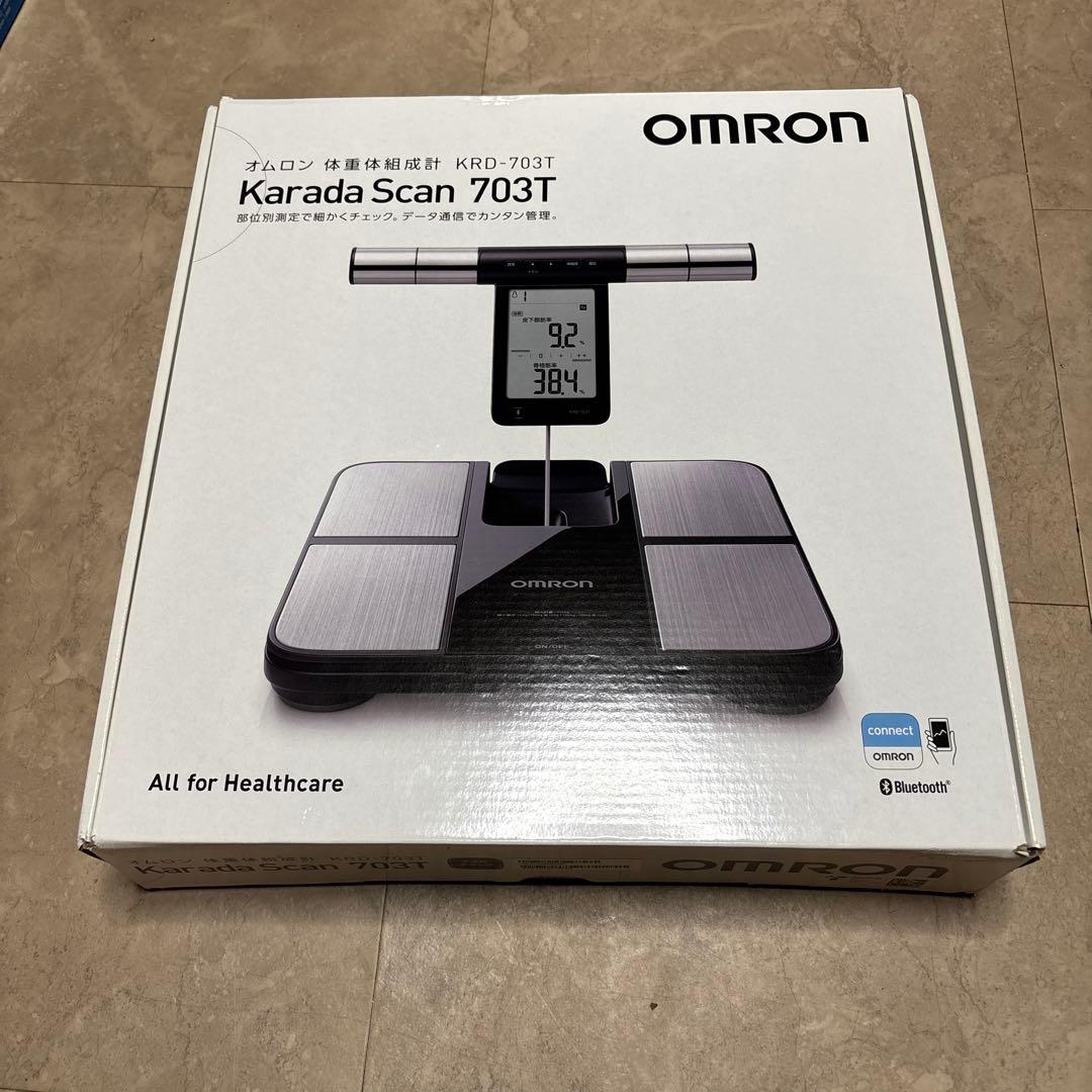 健康管理・計測計 OMRON KRD-703T オムロン（OMRON） 体重体組成計 体重計 KRD-703T ブラック 両手両足