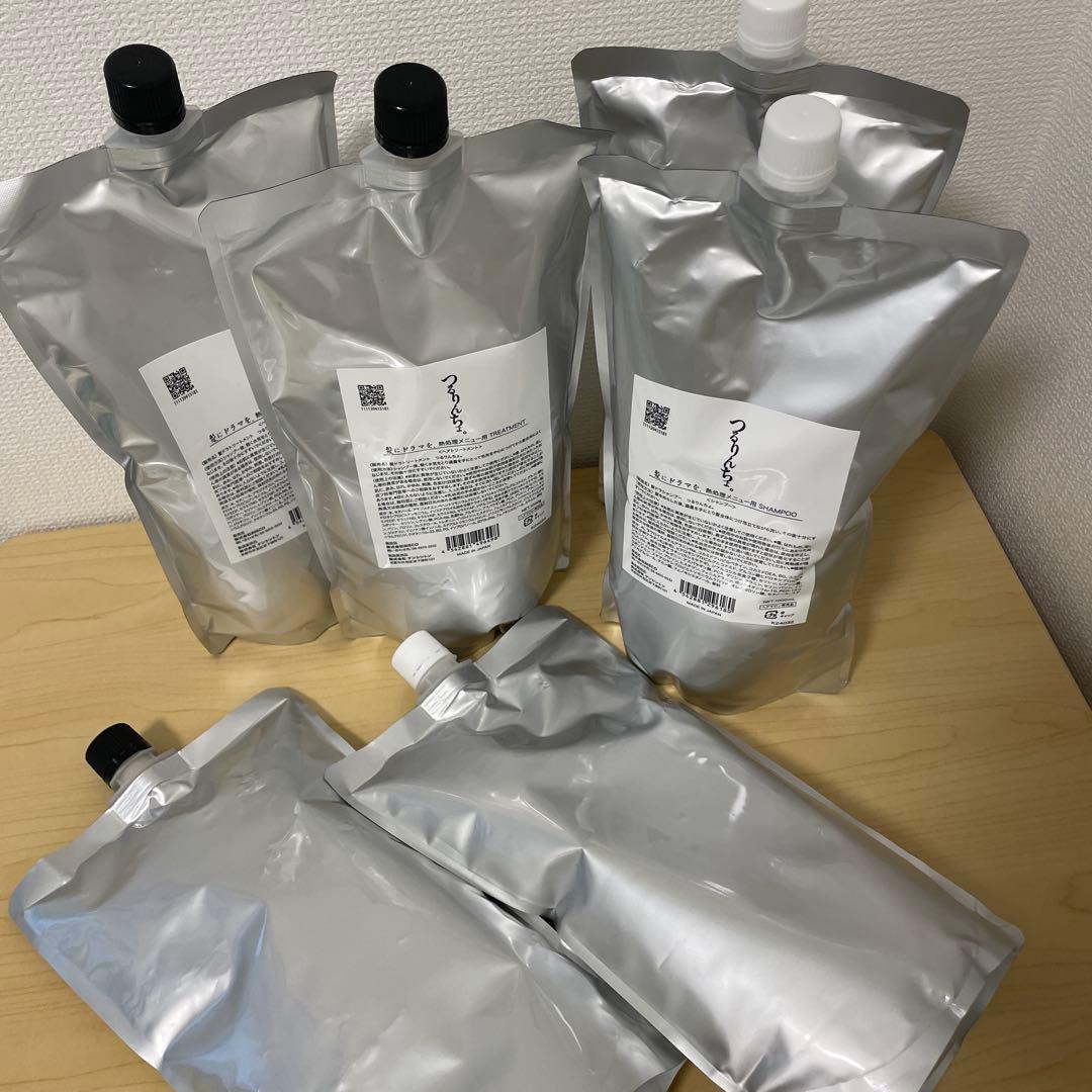 つるりんちょ シャンプー＆トリートメントセット 1000ml セット】つるりんちょ。シャンプー＆トリートメント（ボトル） : 炭魂