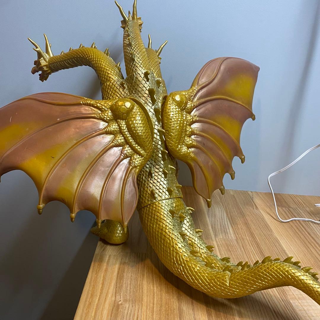 超ドラゴン怪獣 キングギドラ 1998製 大型ソフビ 特大ソフビ - メルカリ