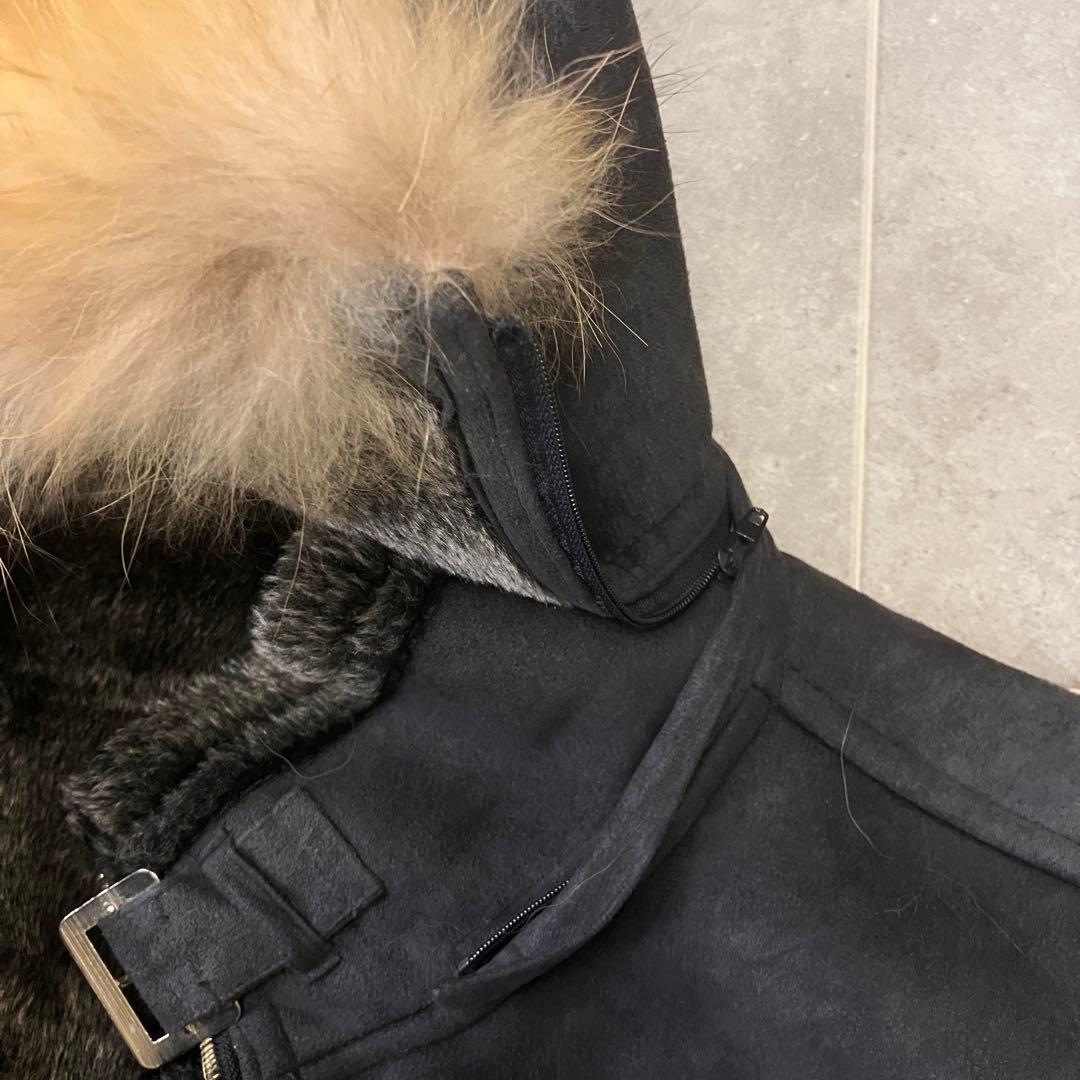 Y2K grunge 00s 平成 お兄系 ファー付きフェイクムートンジャケット