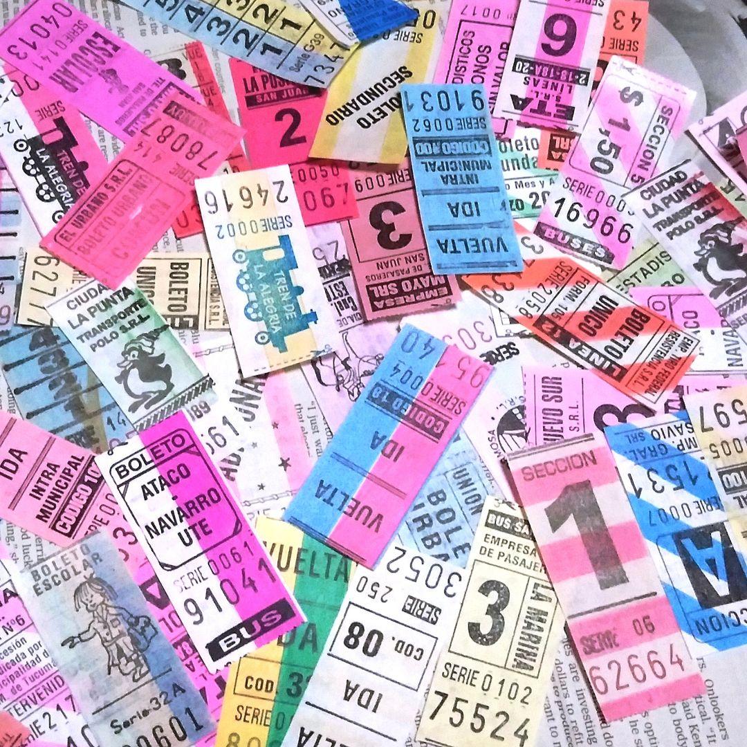 606】ヴィンテージアルゼンチンバスチケット350枚以上セット◇まとめ