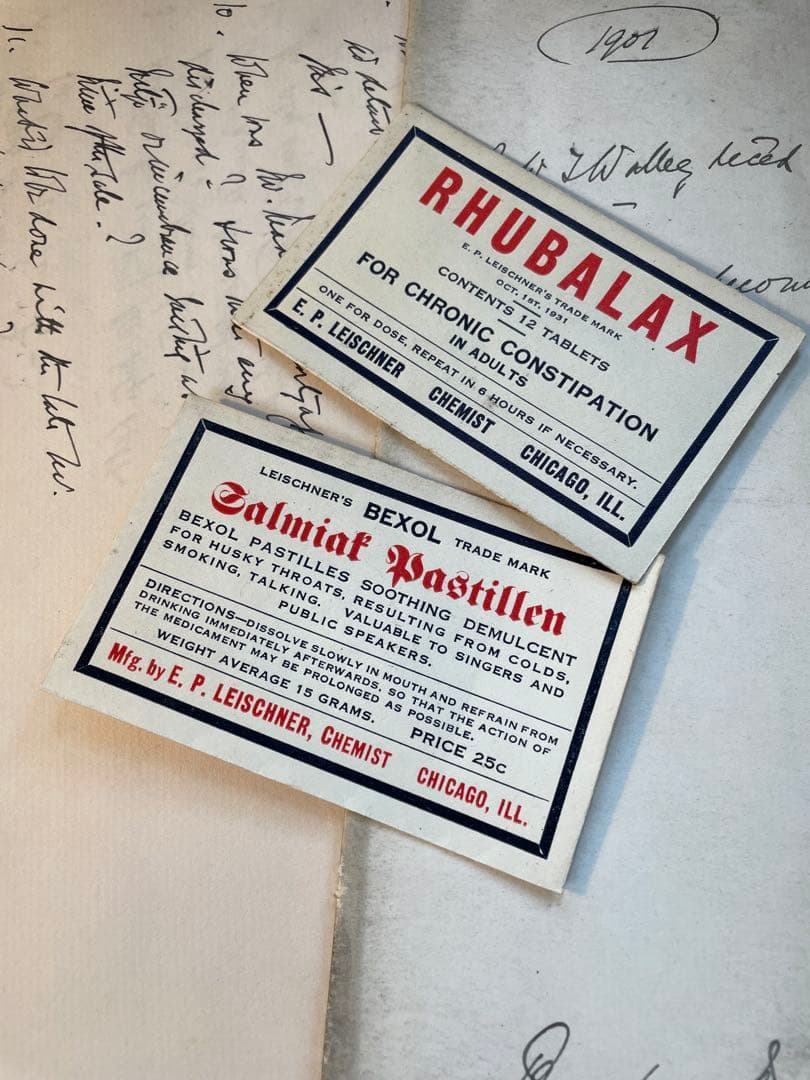 海外　薬袋　2種　計２枚　ヴィンテージ 海外 薬袋 2種 計2枚 ヴィンテージ - メルカリ