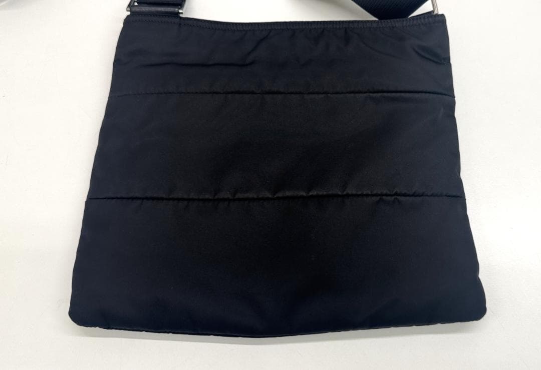 ☆極美品☆PRADA プラダ ショルダーバッグ ナイロン 三角ロゴ ブラック