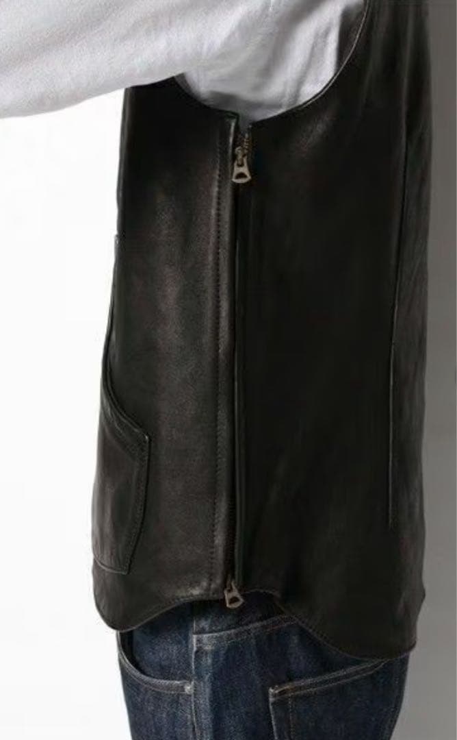 johnbull ジョンブル ホースレザーベスト 黒 品番12401 - メルカリ