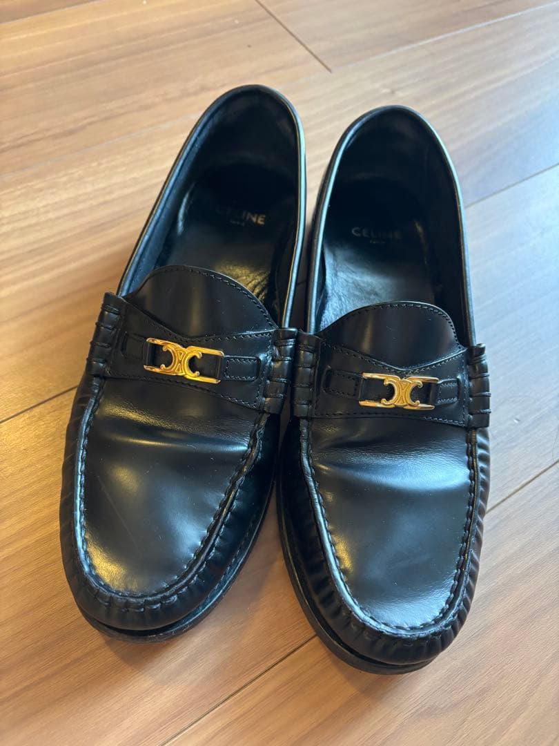 極美品】CELINE セリーヌ ルコ ローファー 本革 レザー トリオンフ