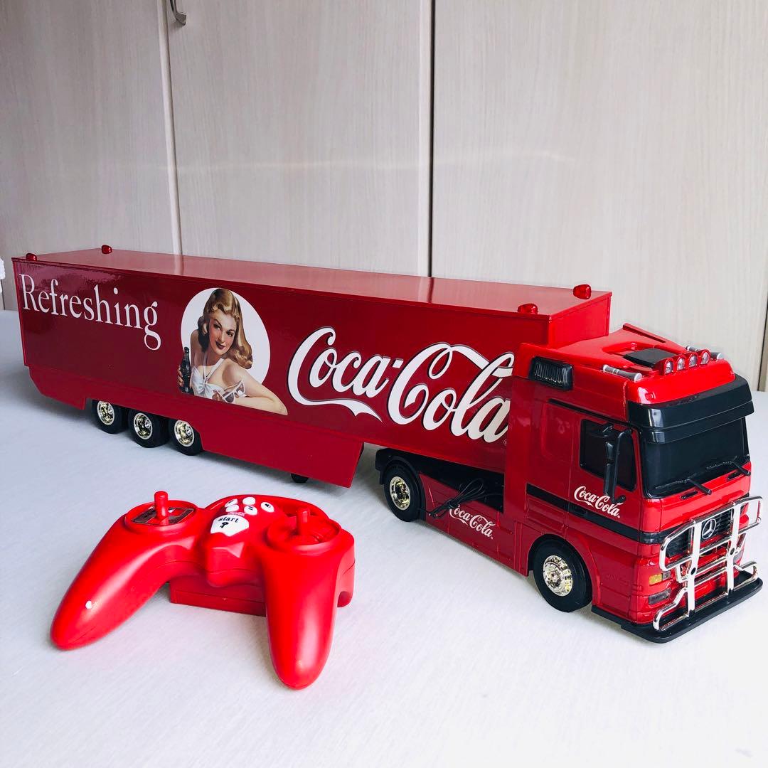 コカコーラ トレーラー ラジコン 120th 1/24 ベンツ レトロ 希少
