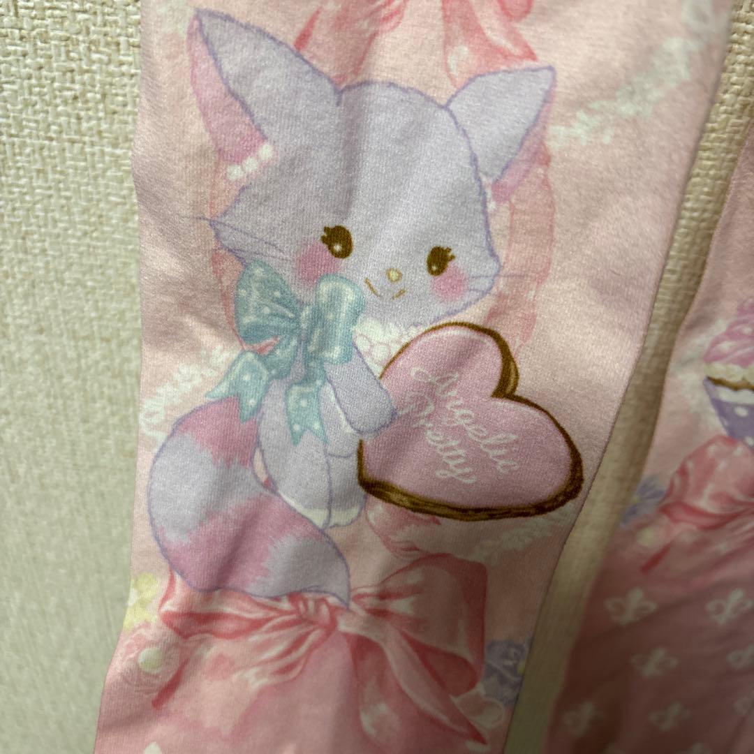 angelic pretty ウィッシュミーメル コラボタイツ ピンク - メルカリ