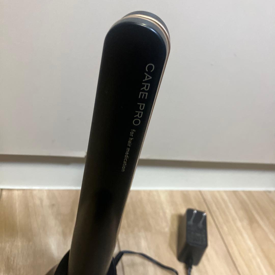 訳あり品 CARE PRO 超音波アイロン ブラック ジャンク ヘアアイロン