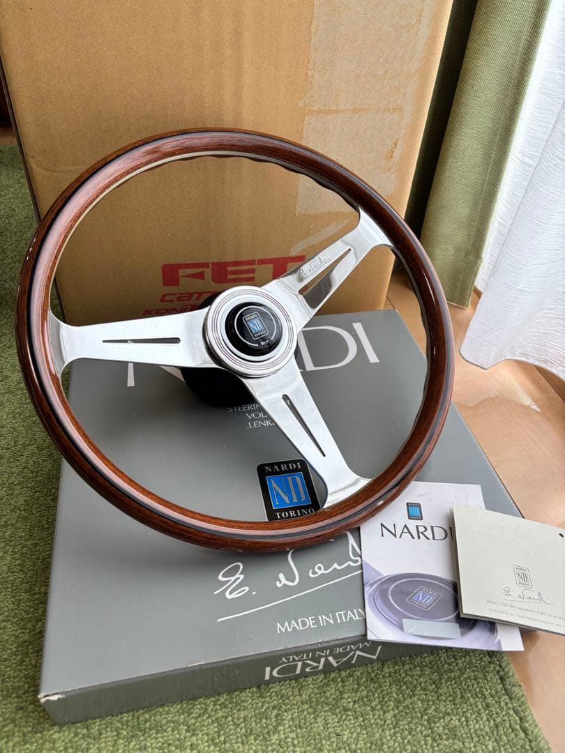 T　NARDI ウッドステアリング 大径38π 美品 正規品 FET 楽天市場】【売れてます！】NARDI ステアリング Classic 360mm