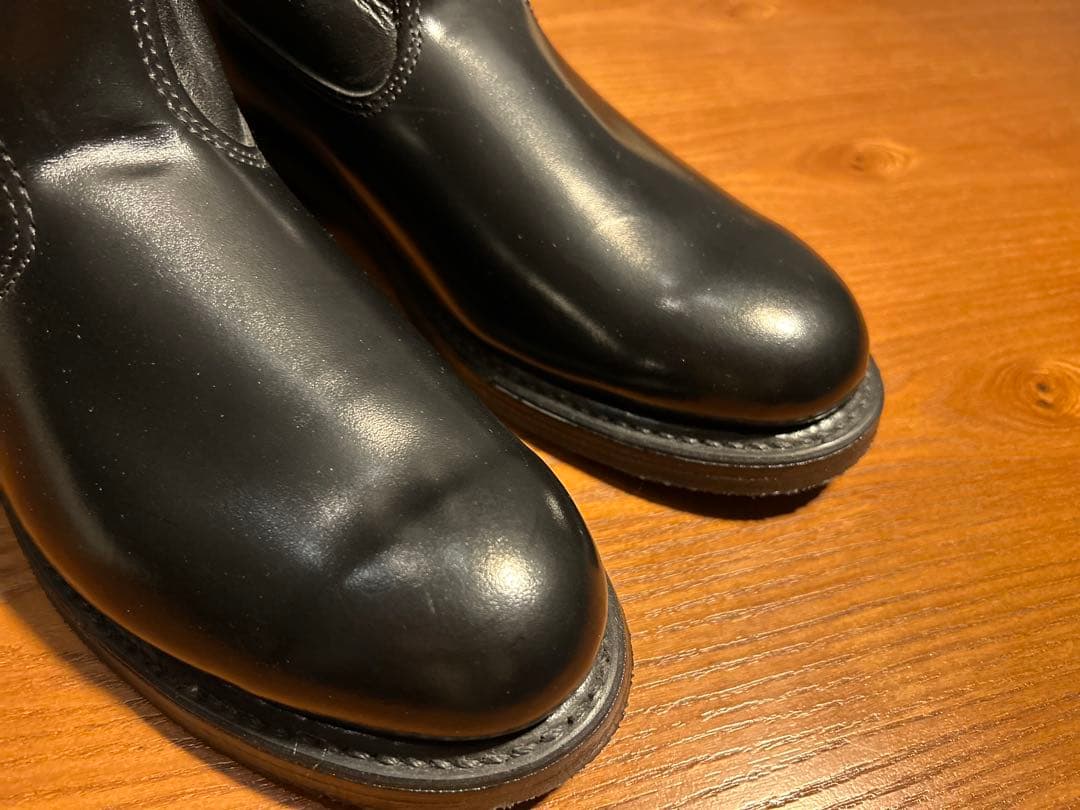 DOUBLE-H 7.5D（26センチ位）ブラックレザーブーツ•アメリカ製•新同