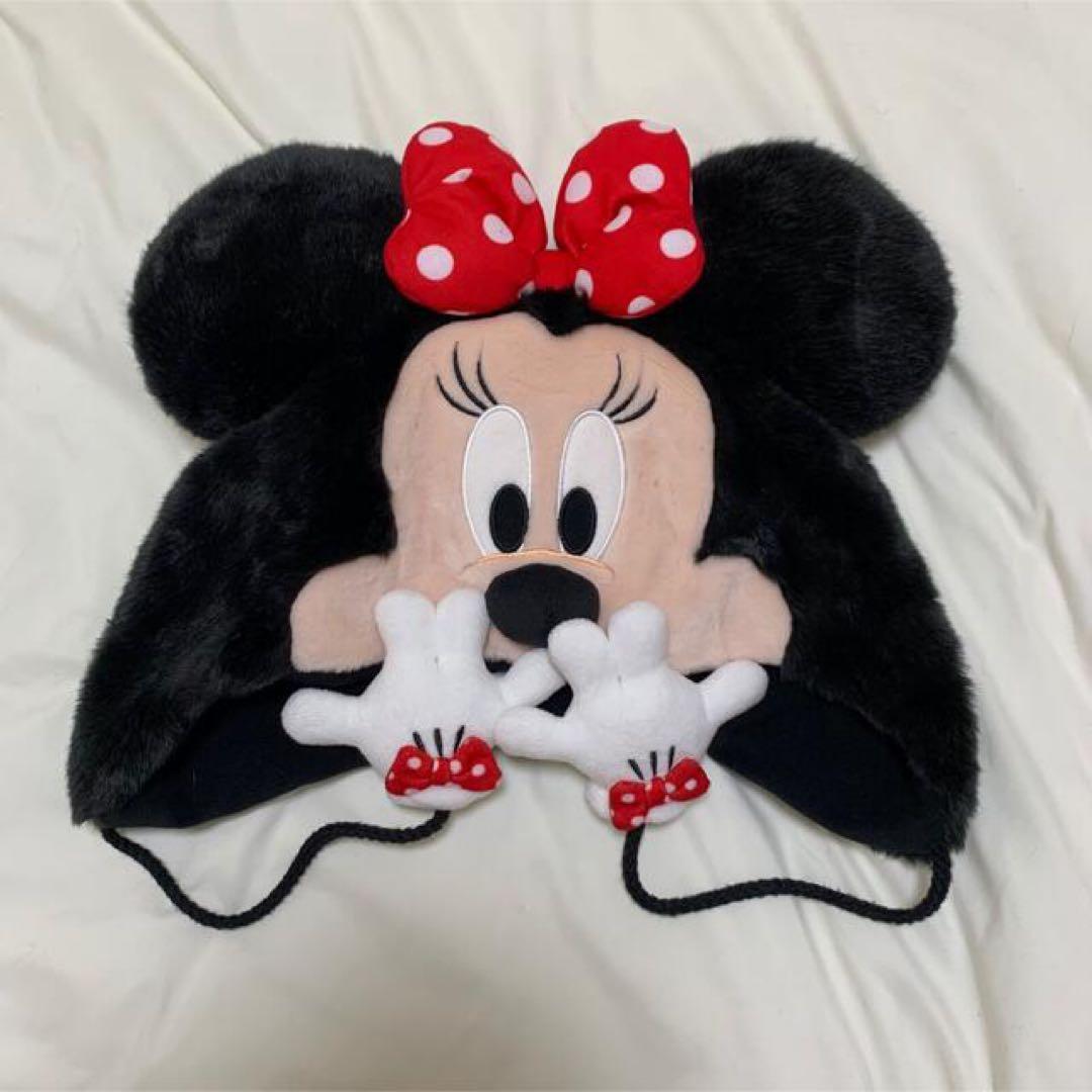 ミニーマウス フリース帽子 - メルカリ