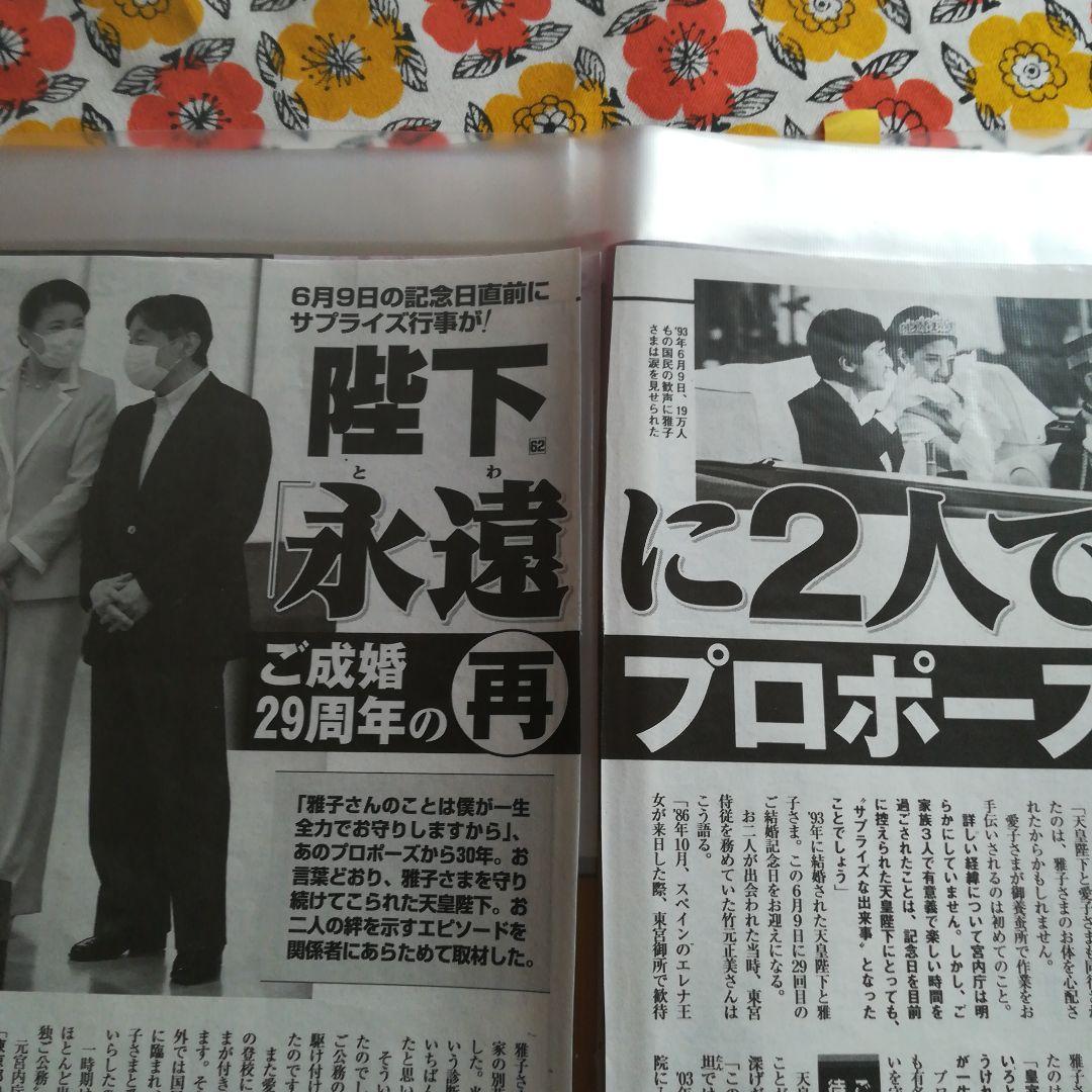 天皇皇室 雅子さま 愛子さま 週刊誌切り抜き記事 表紙のみ 新聞
