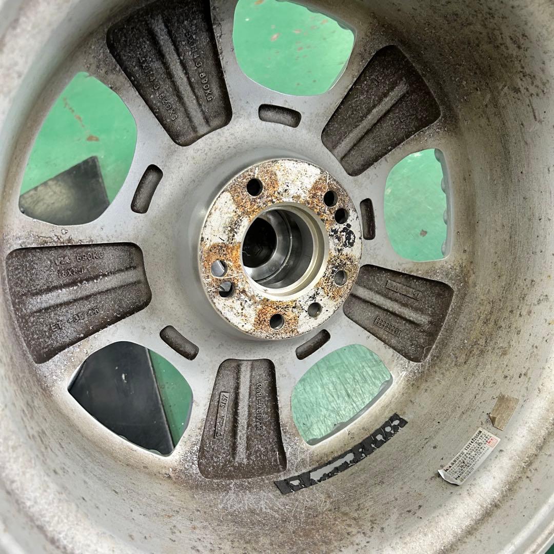 中古アルミ18x8.0ハイペリオンディッシュPCD114.3 4本セット - メルカリ