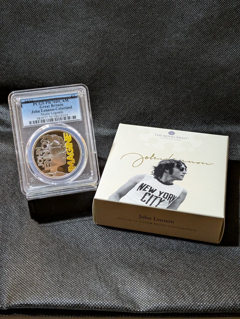 国内入手困難！】最高鑑定PF70 英国王立造幣局ジョン・レノン カラー