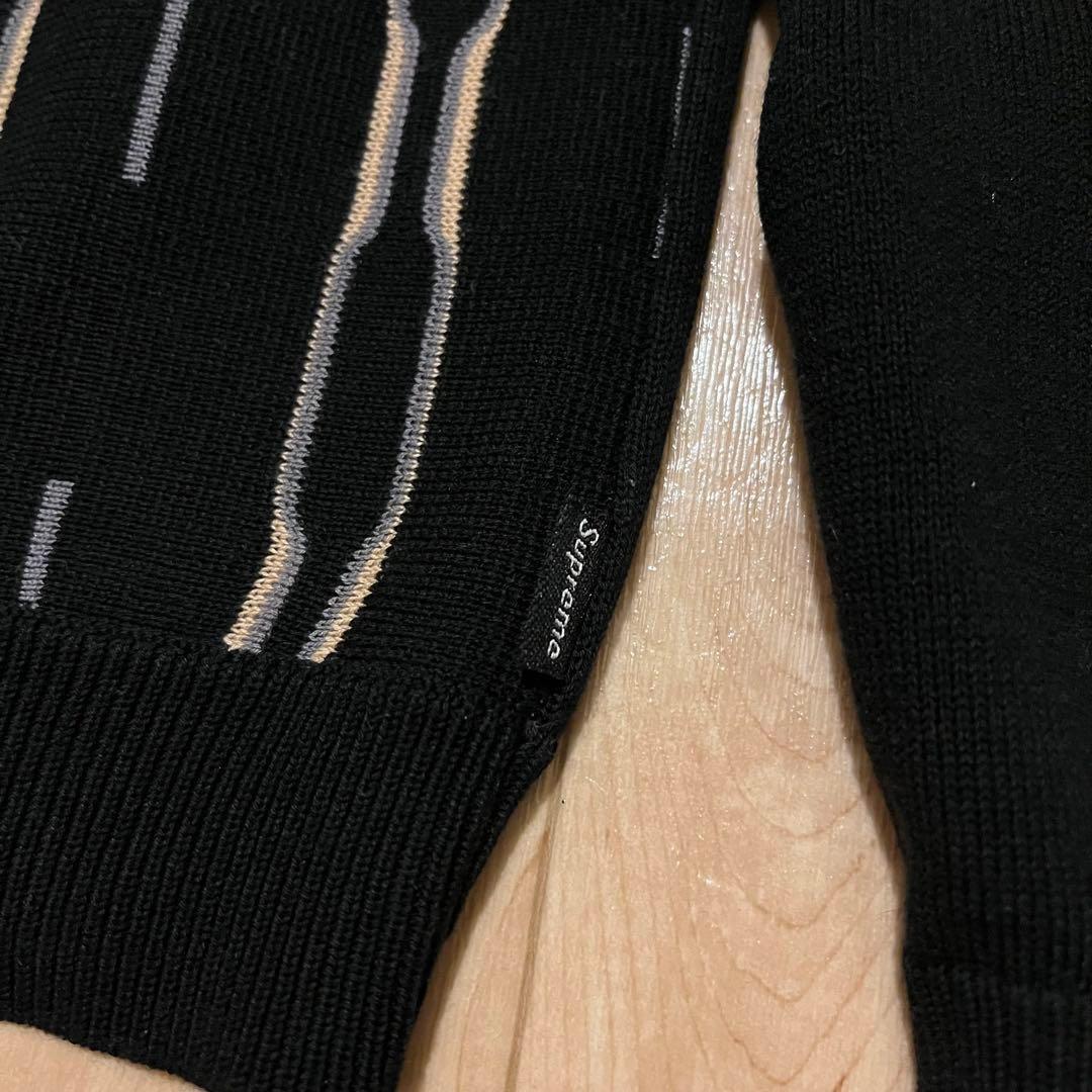 激レア！2018AW SUPREME“VERTICAL STRIPE”ニットポロ - メルカリ