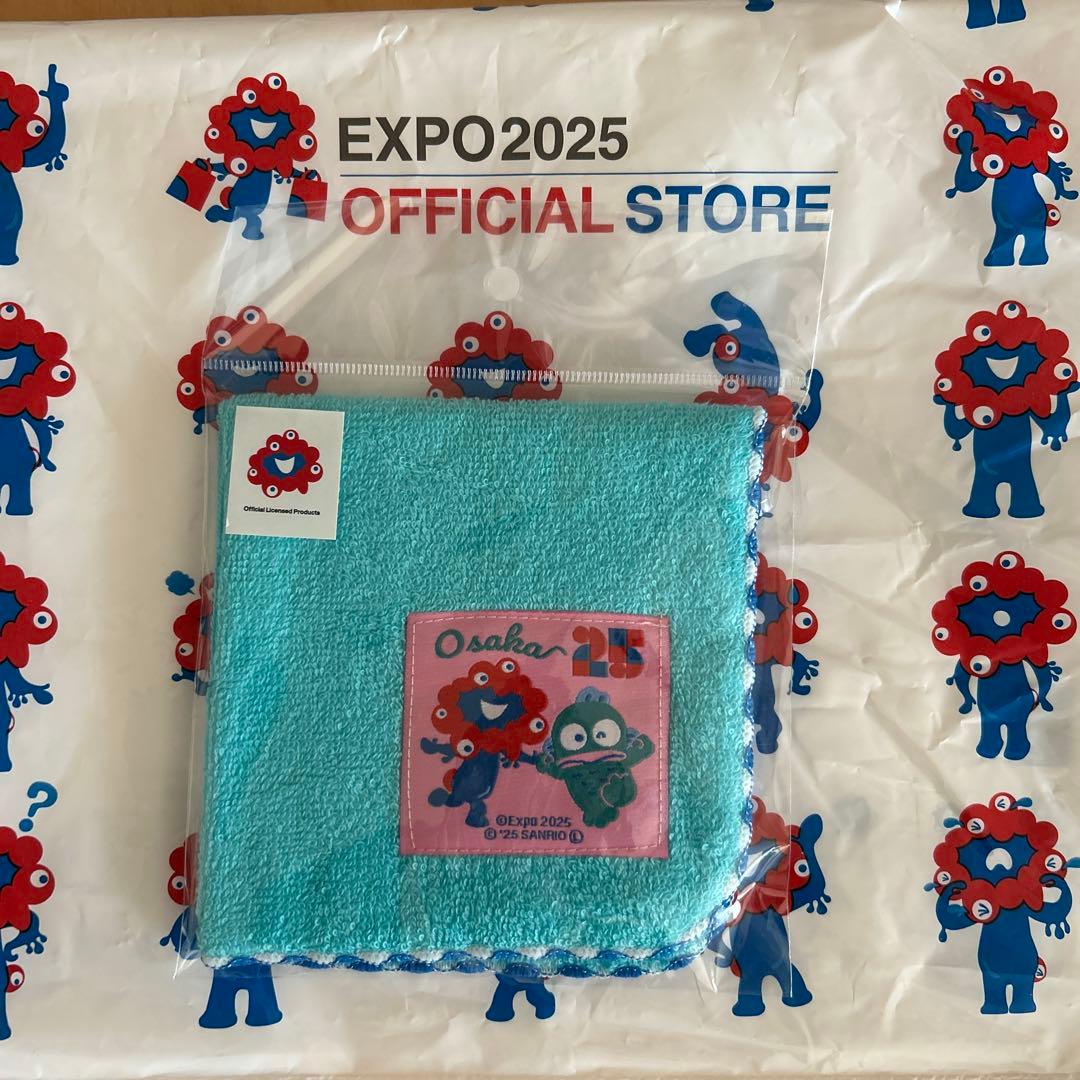 大阪 関西万博 EXPO 2025 公式 ミャクミャク ハンギョドン ハンカチ