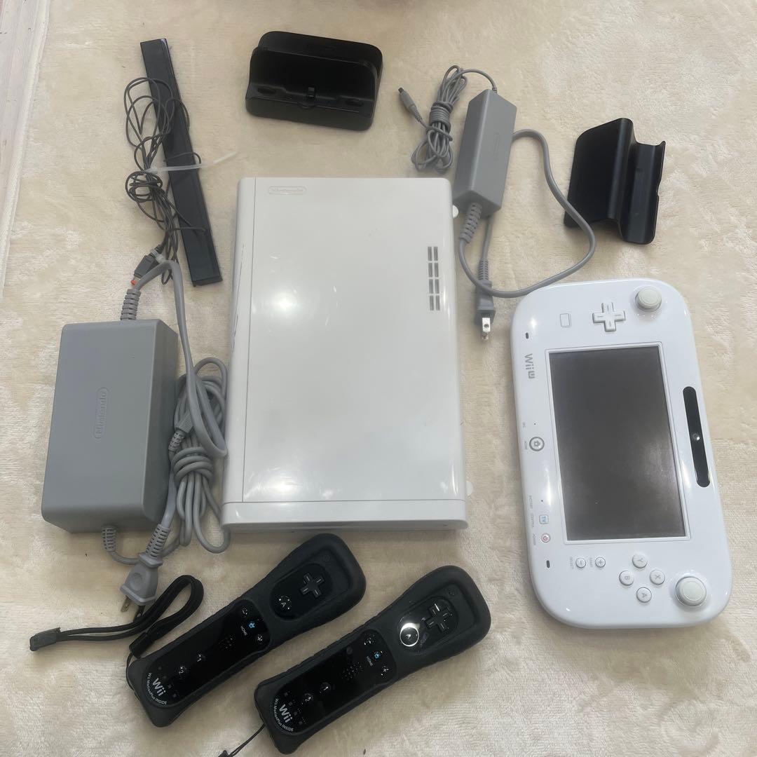 Nintendo Wii U 本体 ホワイト 付属品付き - メルカリ