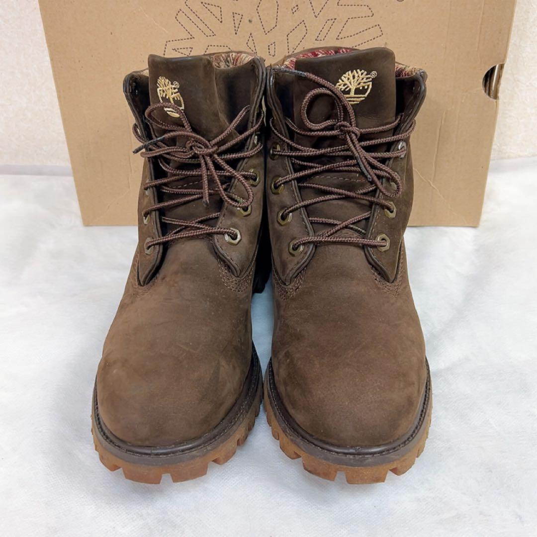 ティンバーランド ウールリッチ ワークブーツ 8.5 26.5cm ブラウン