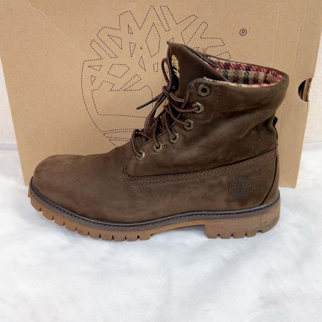 ティンバーランド ウールリッチ ワークブーツ 8.5 26.5cm ブラウン