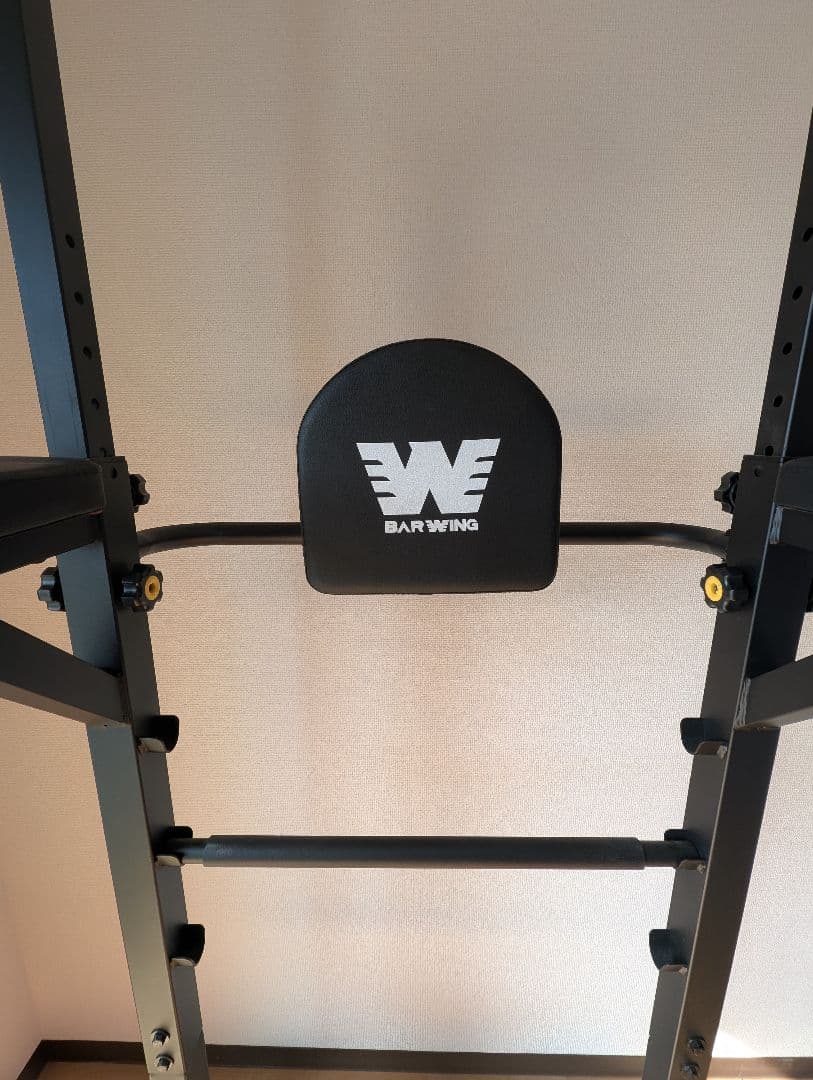 BARWING 懸垂マシン ぶら下がり健康器 改良モデル 高さ調整11段階 赤