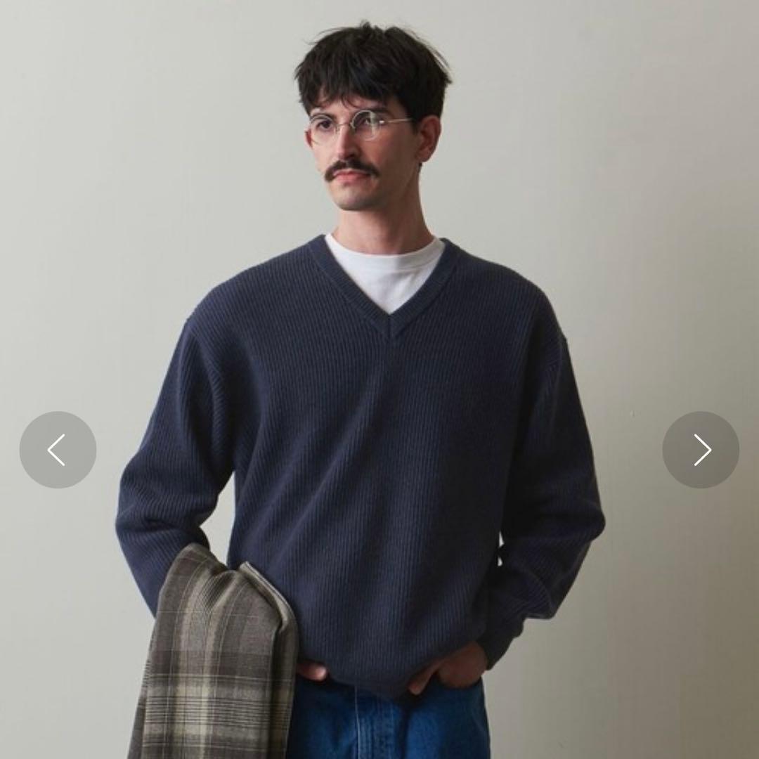 Steven Alan オーストラリアンラムズウール Vネックニット LOOSE Steven Alan（スティーブンアラン）の「＜Steven Alan