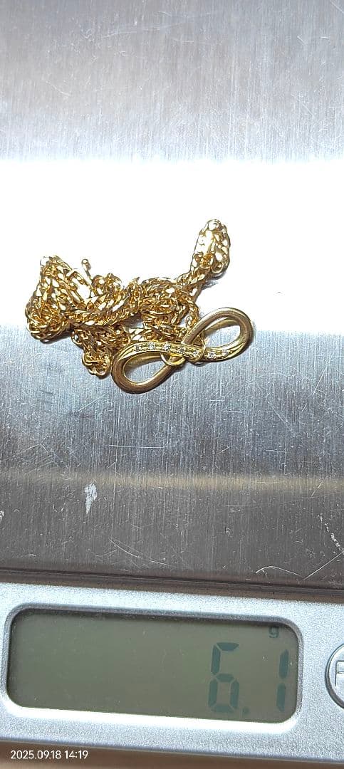 k18喜平6面ダブル 6.1gアンクレット 新品」18金 喜平 アンクレット 6面 カット ダブル K18 14.5g 26cm