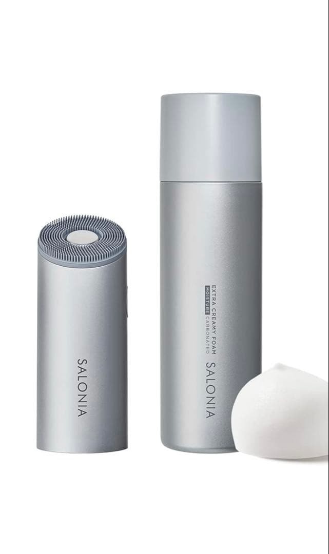 SALONIAサロニア　イオンフェイシャルブラシ泡フォーム付 SALONIA（サロニア） イオン フェイシャルブラシ 電動 洗顔ブラシ