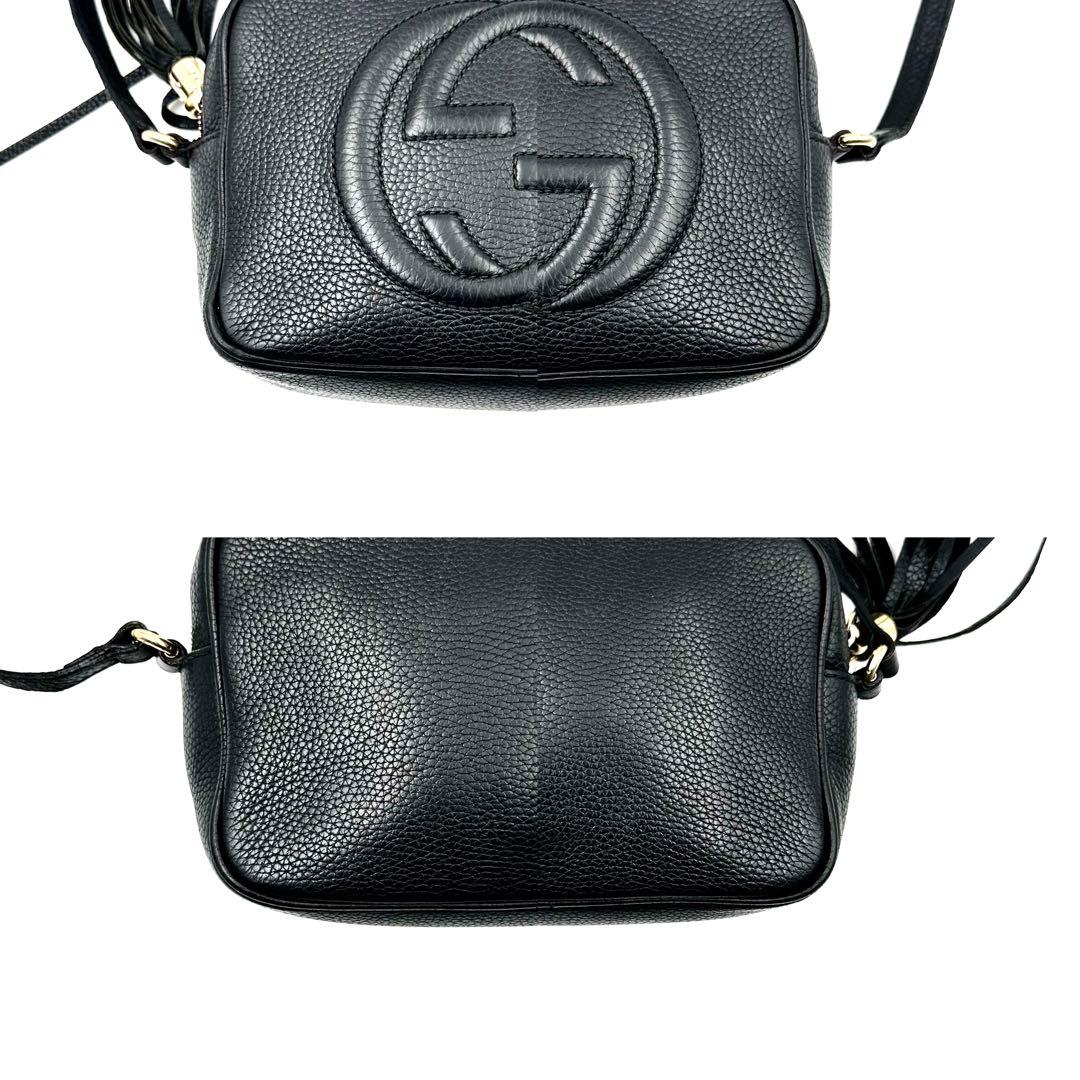 《美品》GUCCI ソーホー スモールレザー ディスコバッグ ショルダーバッグ