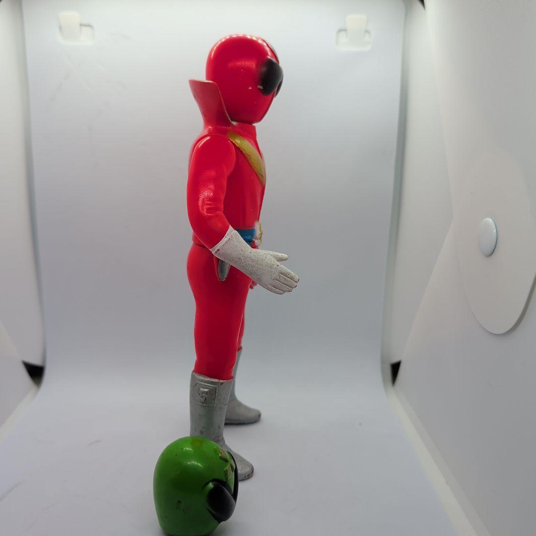 《昭和レトロ》秘密戦隊ゴレンジャー　アカレンジャー　ソフビ　パチ
