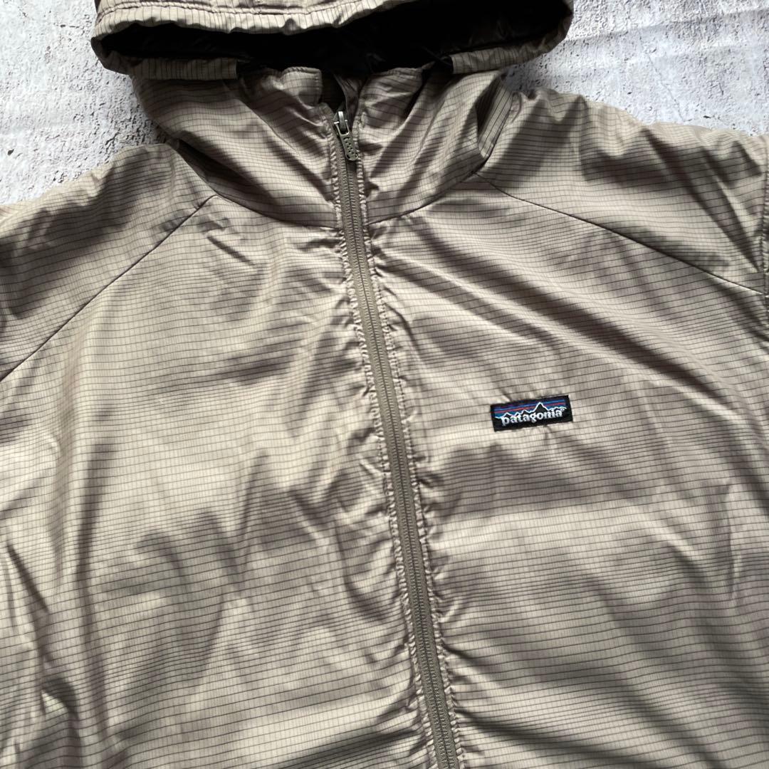 00s Patagonia マイクロパフフーディ ベージュ グラフチェック - メルカリ