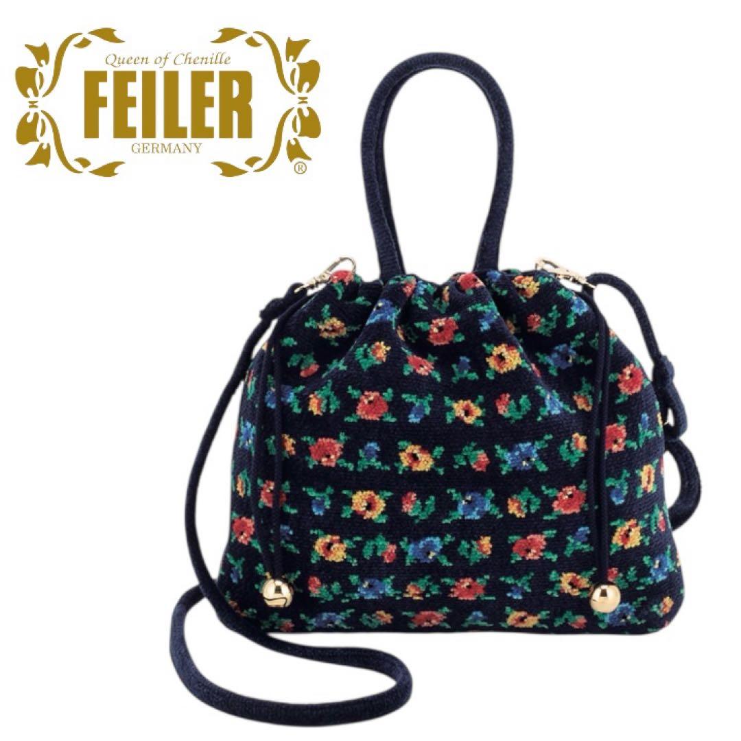 新品】FEILER フェイラー 2WAYショルダーバッグ 花柄 ネイビー - メルカリ
