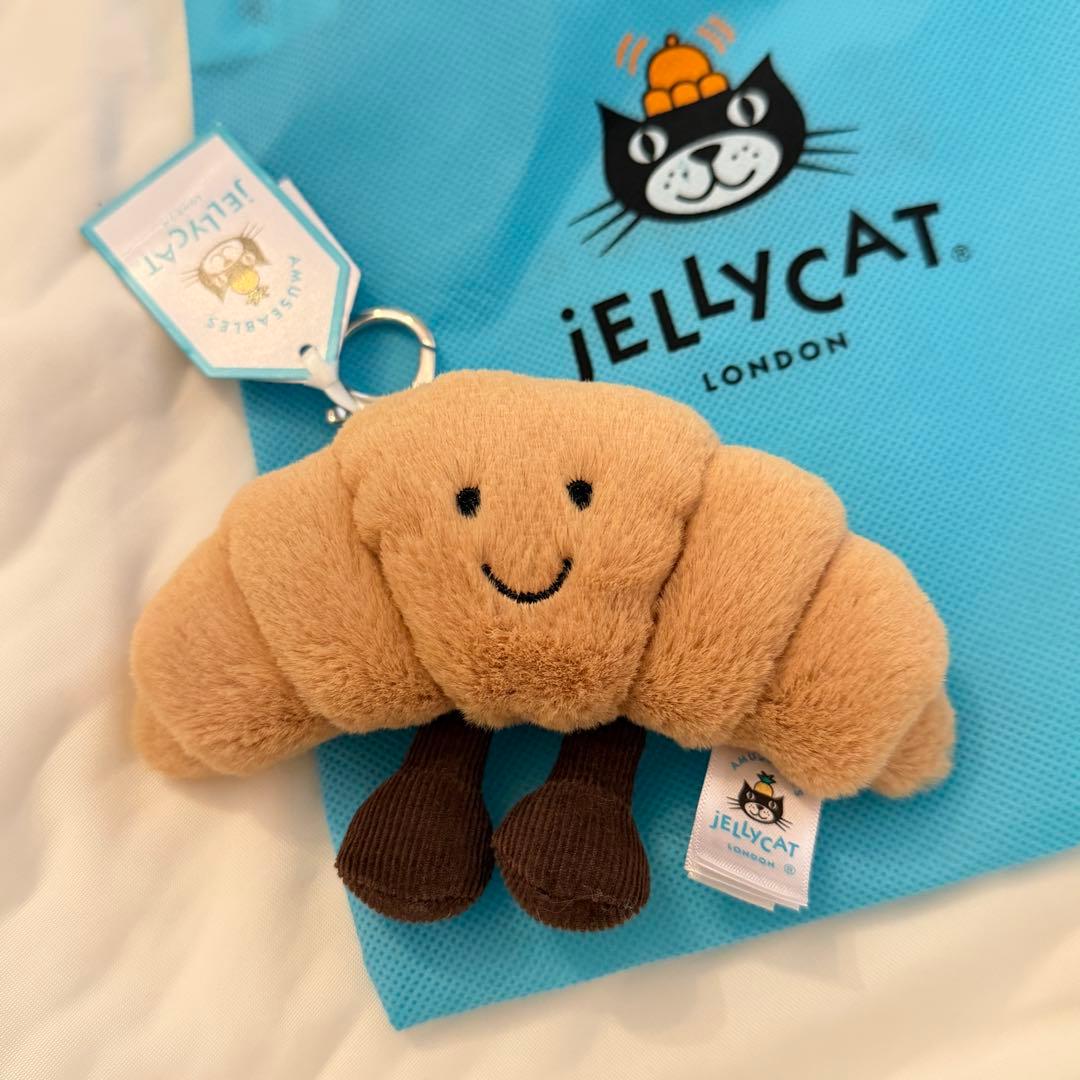  ジェリーキャット　クロワッサン　パン　キーホルダー　正規品 jellycat ジェリーキャット クロワッサン パン キーホルダー バッグ
