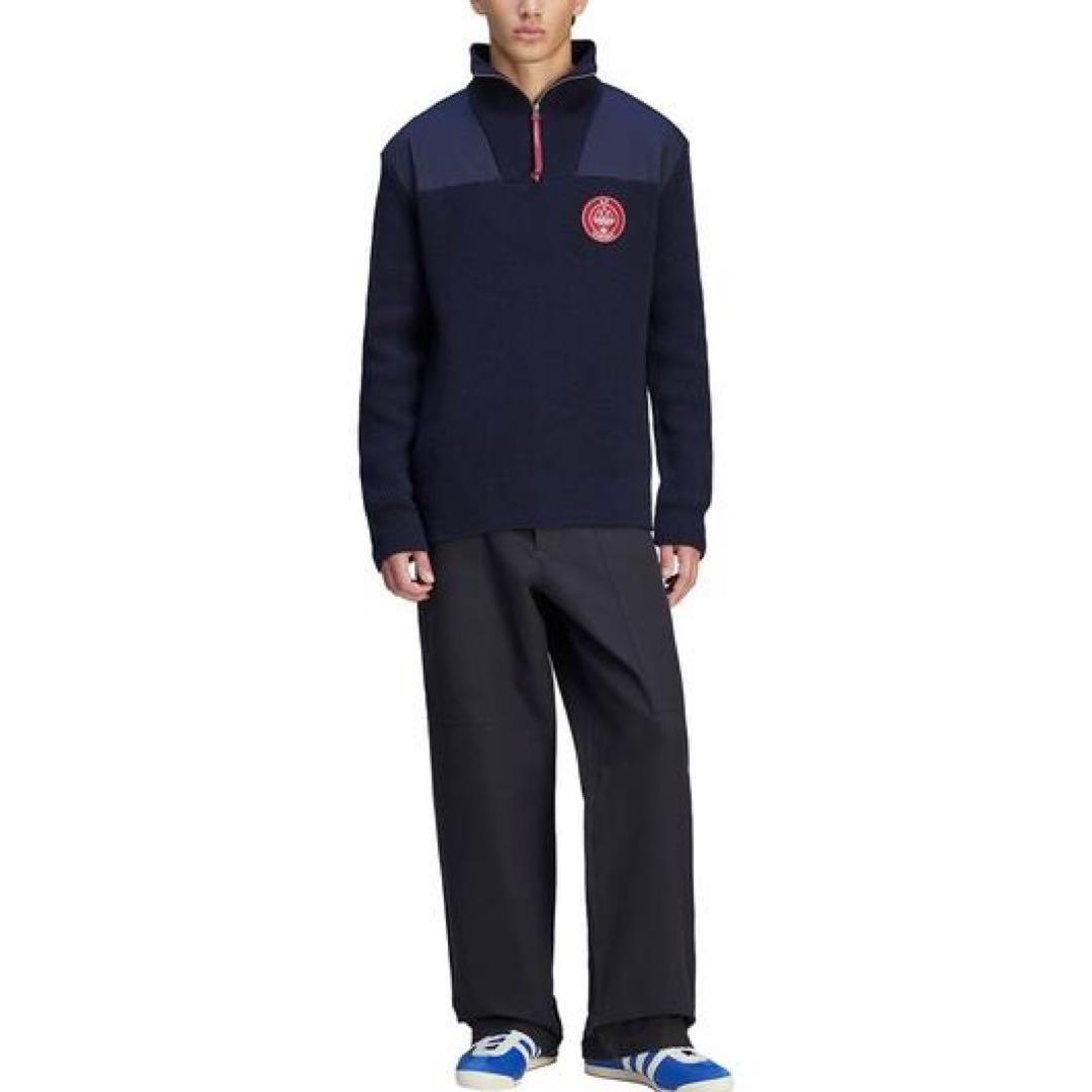 シーピーカンパニー x アディダス スペツィアル ハーフジップ 2XL 紺色