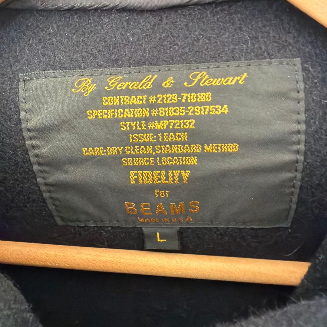 FIDELITY x BEAMS 別注 ダッフルコート L ネイビー