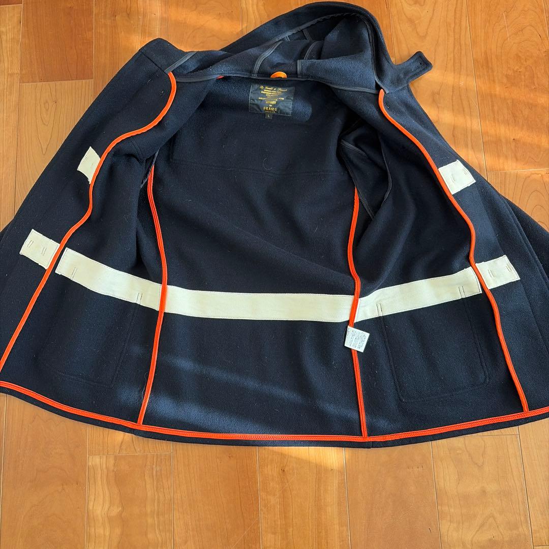 FIDELITY x BEAMS 別注 ダッフルコート L ネイビー