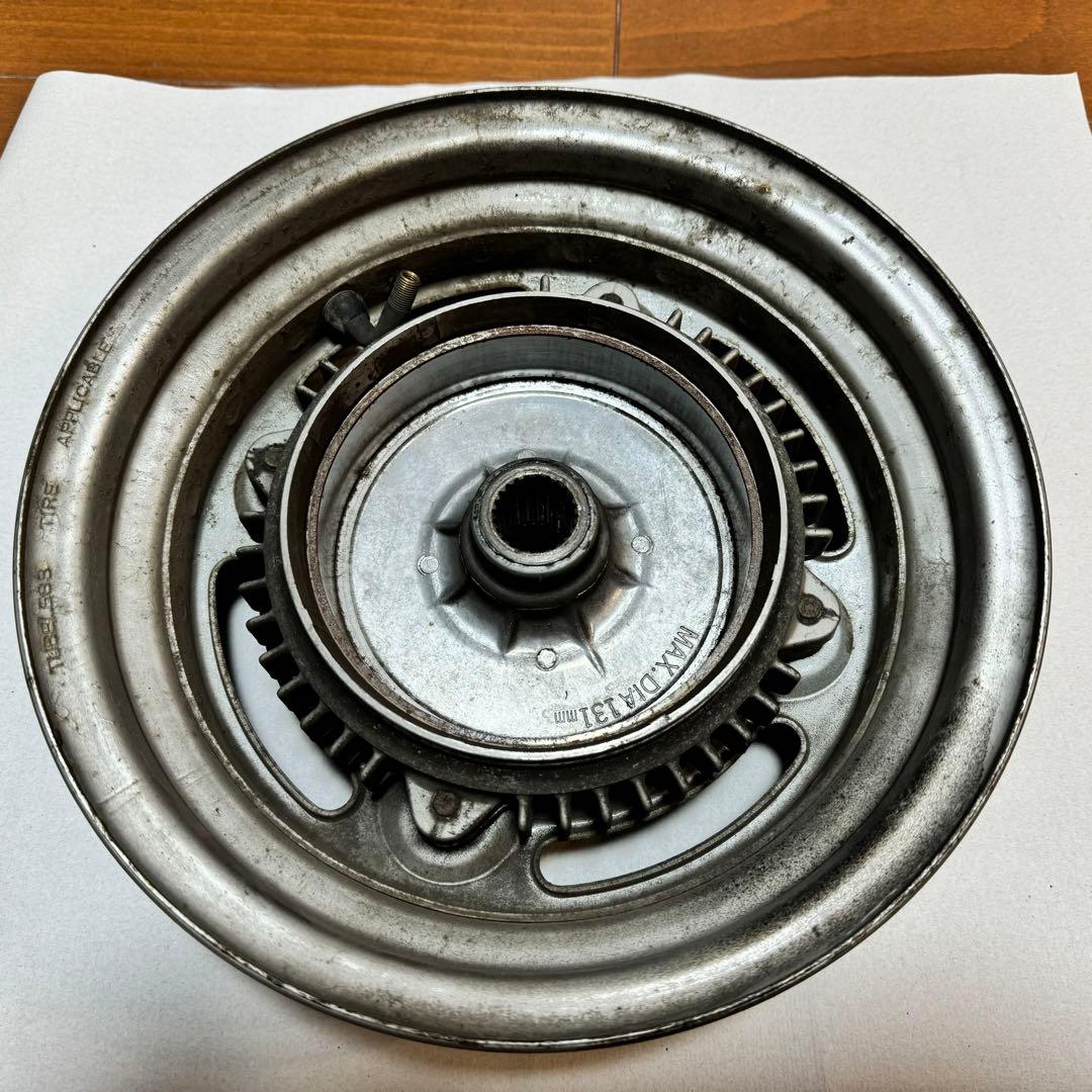 希少】ホンダ フュージョン 1型 純正 鉄チン ホイール 前後セット