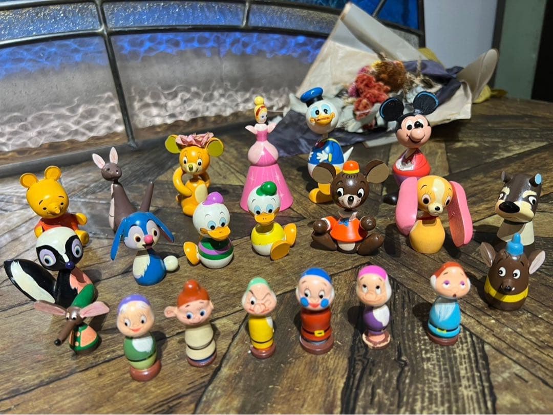 激レア 希少 ディズニー こけし セット 昭和レトロ 木製 人形