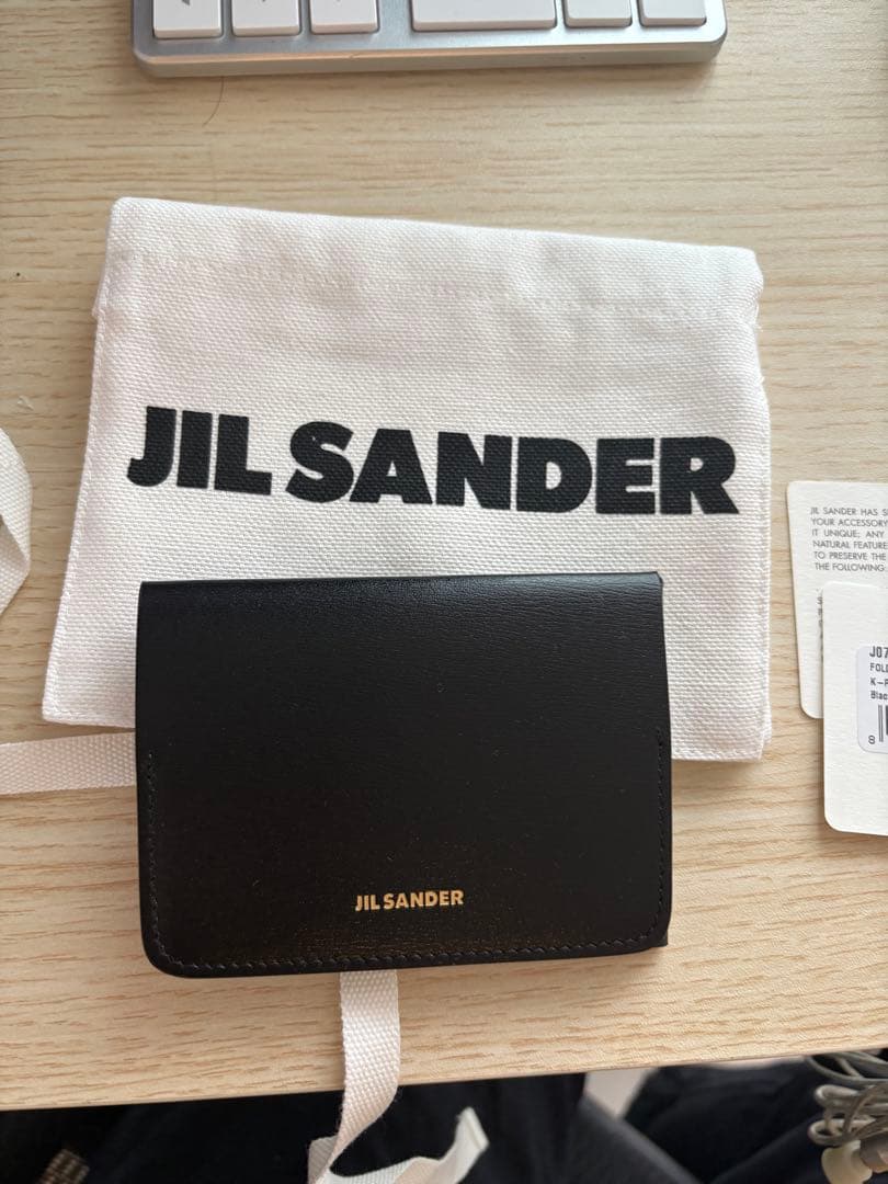 ジルサンダー　レザー 名刺入れ ブラック JIL SANDER（ジルサンダー） 名刺入れ（カードケース） FLAT CARD