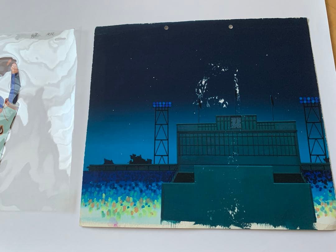 セル画 水島新司 野球狂の詩 火浦健 当時 - メルカリ