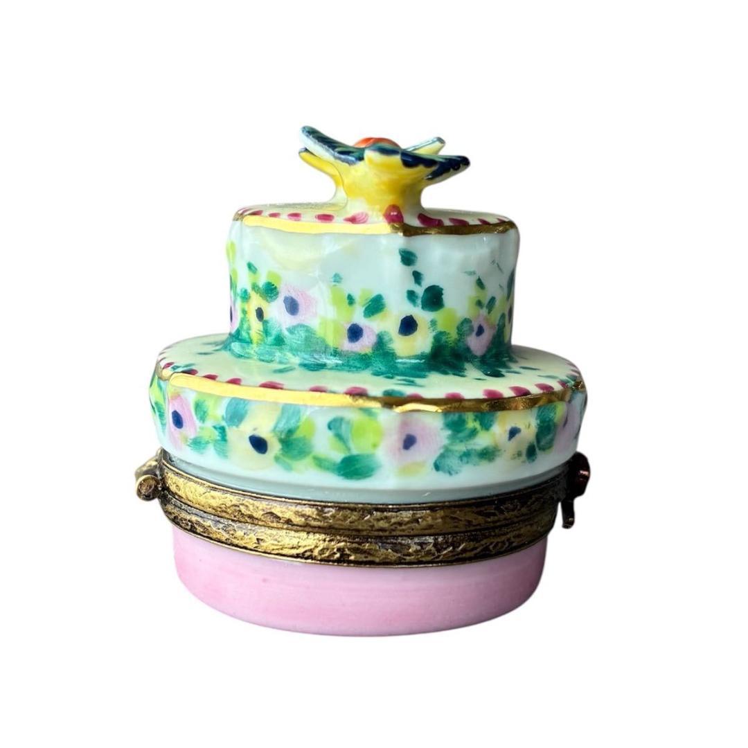 リモージュボックス ケーキ 小鳥 フランス ROCHARD - メルカリ