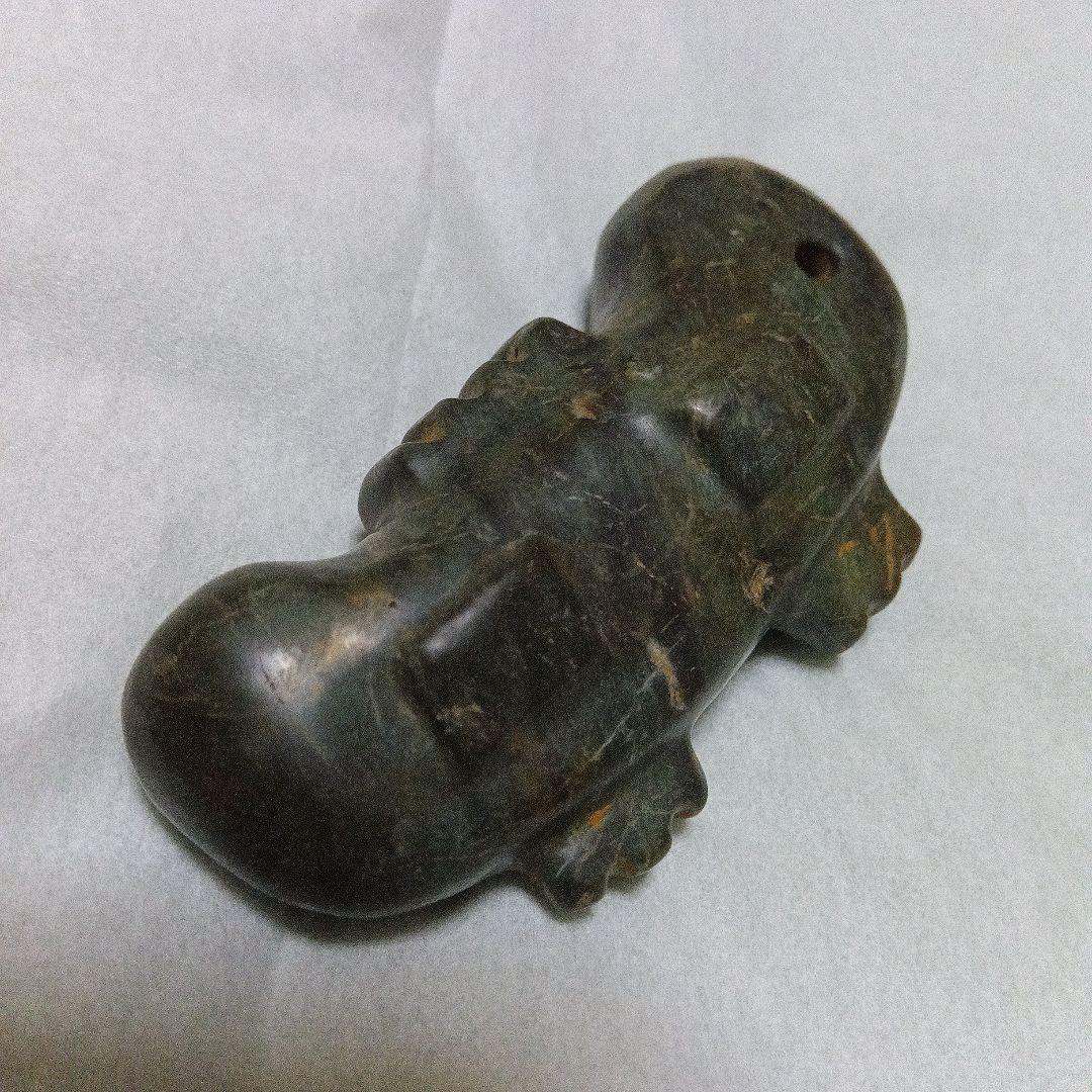 出土勾玉 「考古資料」 出雲石大型長身子持ち勾玉 縄文遺跡 彌生遺跡